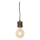 Globo 31760146 - Candeeiro suspenso TRONCO 1xE27/40W/230V
