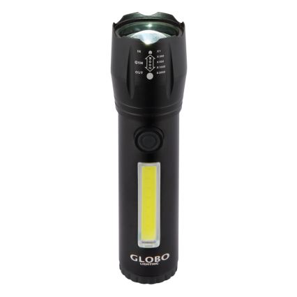 Globo - Lanterna recarregável LED LED/3W/5V + COB/3W 5500K 1200 mAh