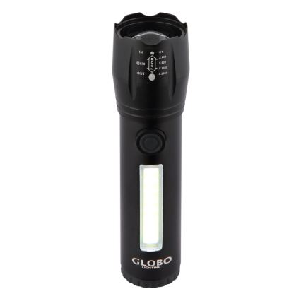 Globo - Lanterna recarregável LED LED/3W/5V + COB/3W 5500K 1200 mAh