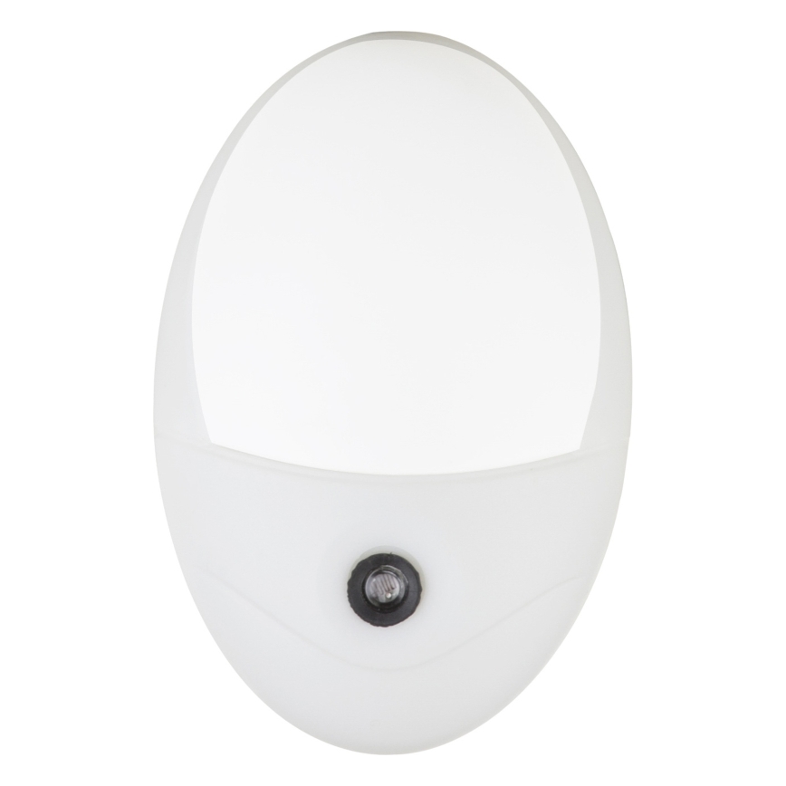 Globo - LED Iluminação de orientação para tomada com sensor 4xLED/0,6W/230V 6500K