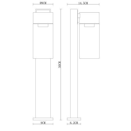Globo - Candeeiro exterior 1xE27/40W/230V 50 cm IP44