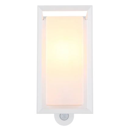 Globo - Iluminação de parede exterior com sensor 1xE27/60W/230V IP44 branco
