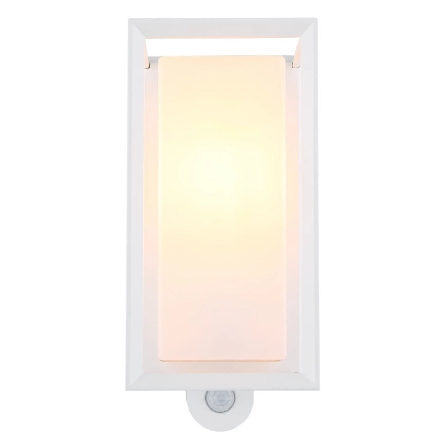 Globo - Iluminação de parede exterior com sensor 1xE27/60W/230V IP44 branco