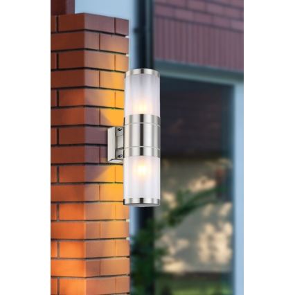 Globo - Luz de parede de exterior 2xE27/60W/230V IP44