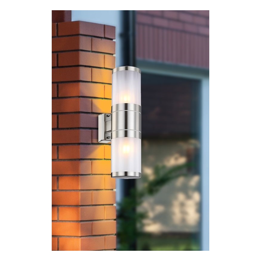 Globo - Luz de parede de exterior 2xE27/60W/230V IP44