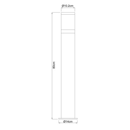 Globo - Candeeiro de exterior 1xE27/60W/230V IP44