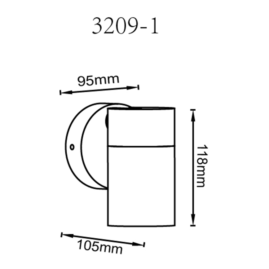 Globo - Foco de parede 1xGU10/35W/230V