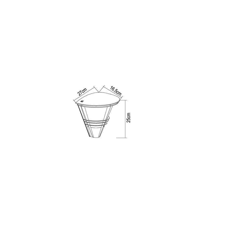 Globo - Luz de parede de exterior 1xE27/60W/230V IP44