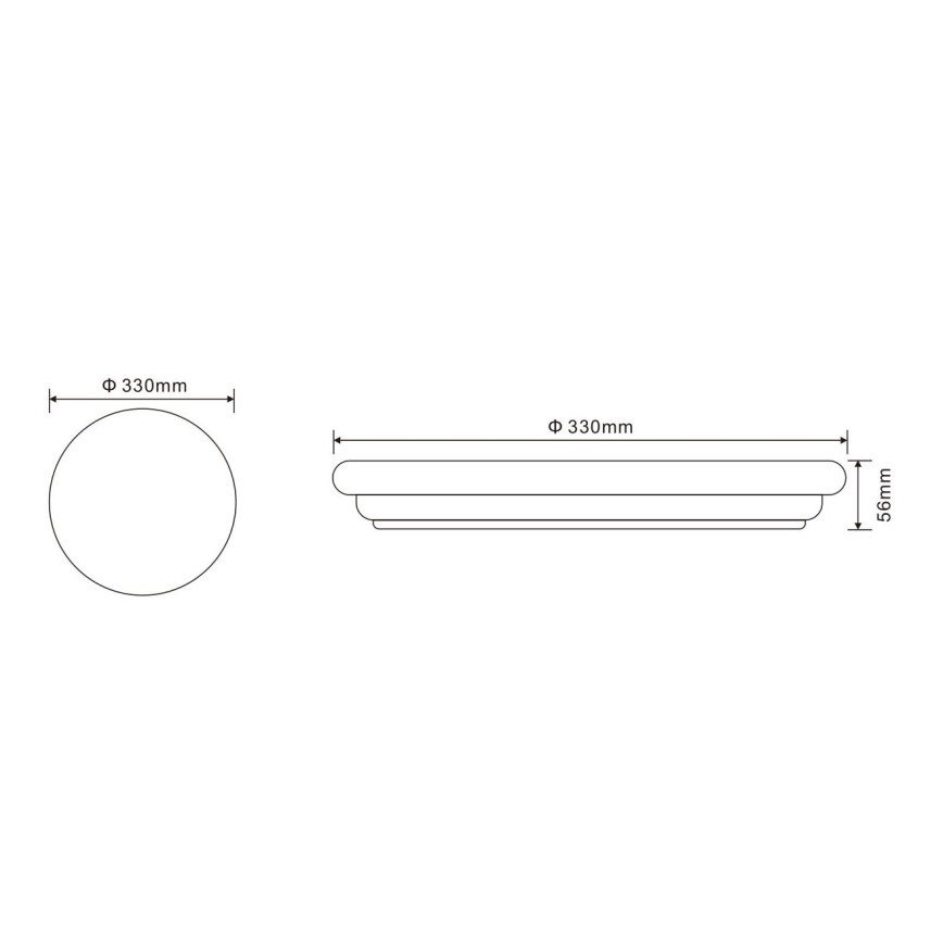 Globo - Luz de teto de exterior LED 1xLED/24W/230V IP54