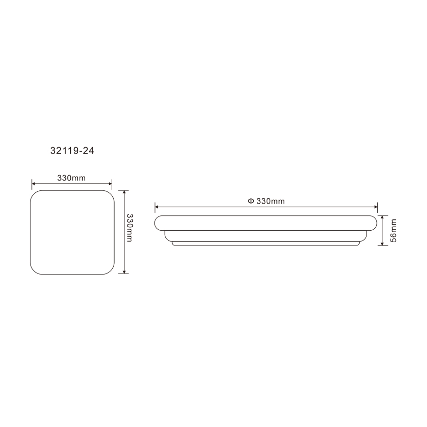 Globo - Iluminação de teto exterior LED LED/24W/230V IP54