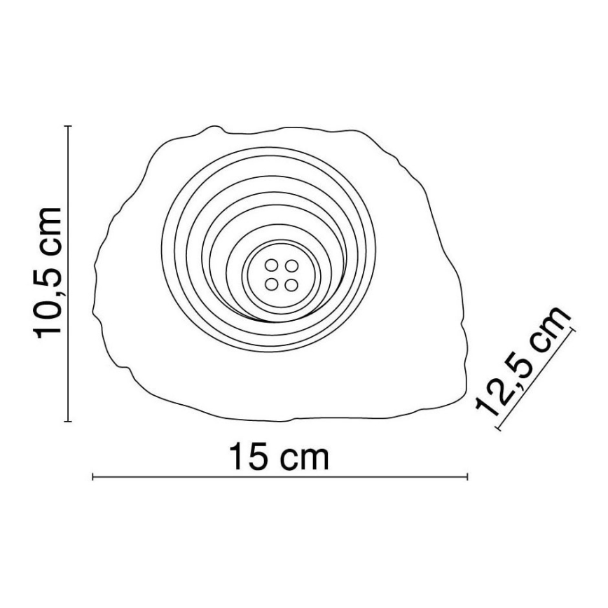Globo - Luminária solar decorativa LED 4xLED/0,06W/1,2V IP44 200 mAh