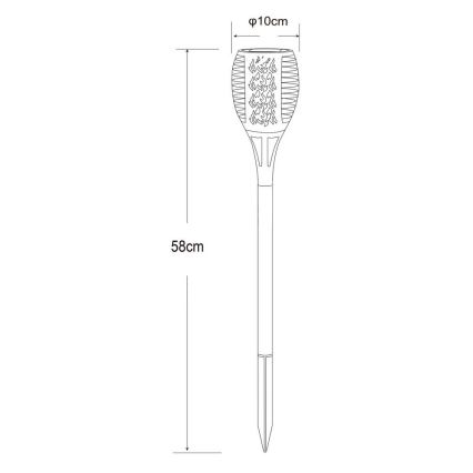 Globo - Candeeiro solar LED 36xLED/0,1W/1,2V IP44