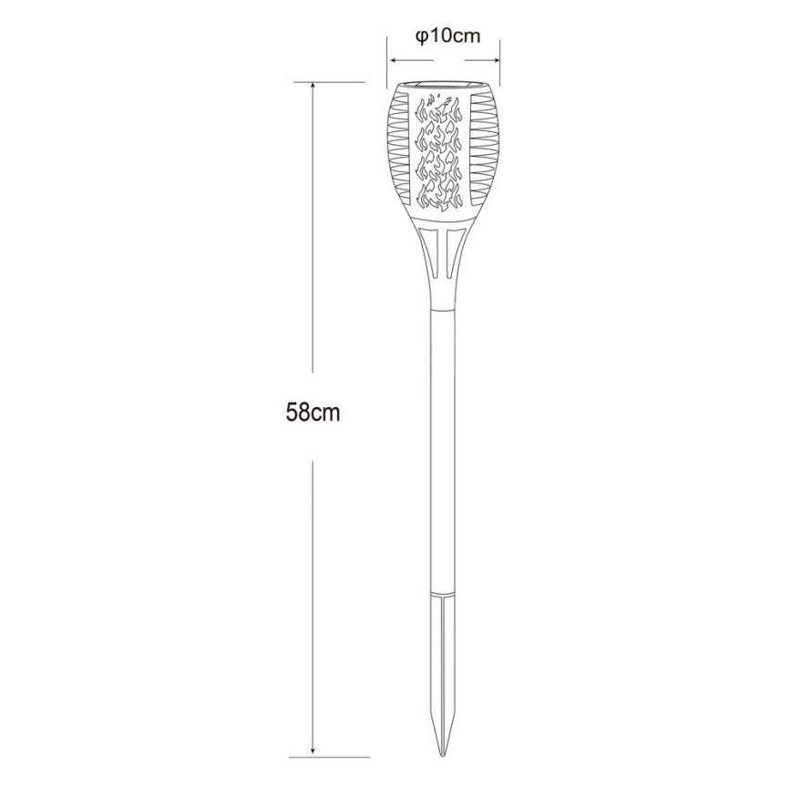 Globo - Candeeiro solar LED 36xLED/0,1W/1,2V IP44
