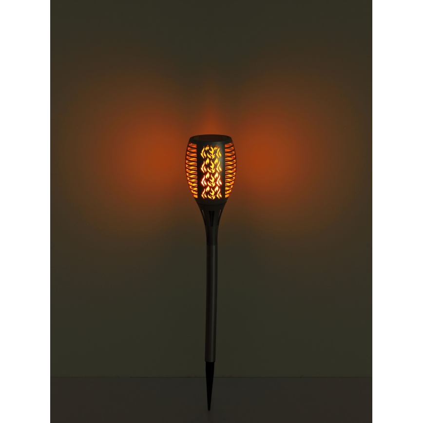 Globo - Iluminação solar LED LED/3,6W/3V 1800K IP44 cromado brilhante
