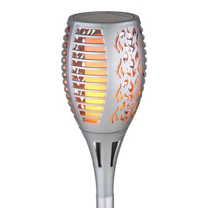 Globo - Iluminação solar LED LED/3,6W/3V 1800K IP44 cromado brilhante