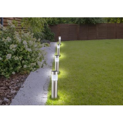 Globo - CONJUNTO 4x Candeeiros solares LED LED/0,07W/3V IP44 600 mAh