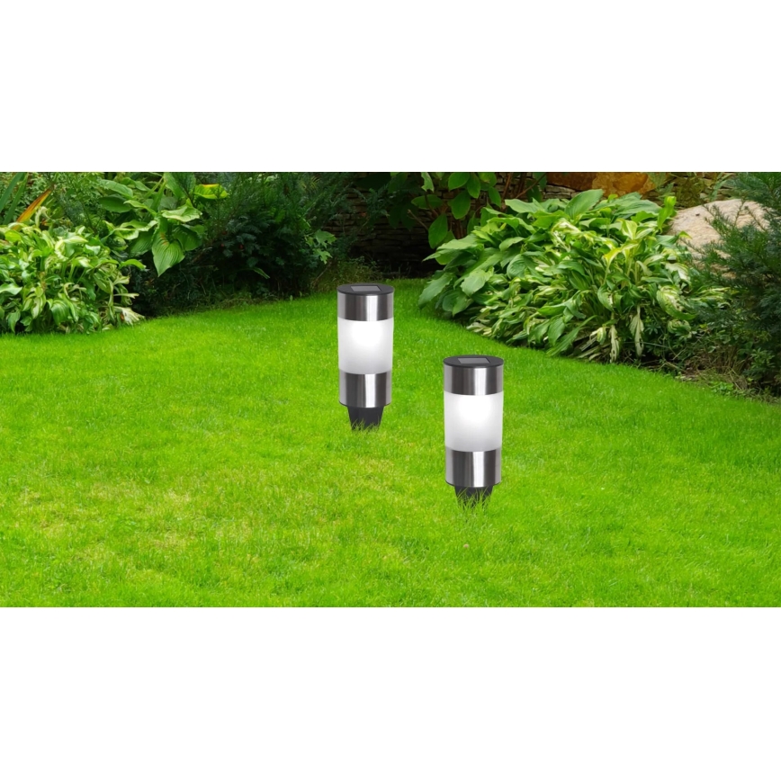Globo - CONJUNTO 3x Candeeiros solares LED LED/0,06W/3,2V IP44 200 mAh