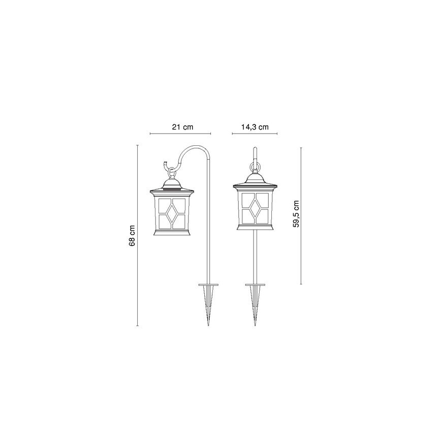 Globo - Candeeiro solar LED LED/0,05W/3,2V IP44