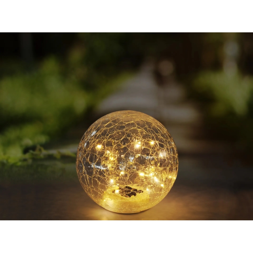 Globo - Candeeiro solar LED 20xLED/0,06W/3,2V diâmetro 19,5 cm IP44