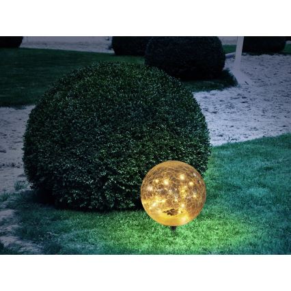 Globo - Candeeiro solar LED 20xLED/0,06W/3,2V diâmetro 19,5 cm IP44