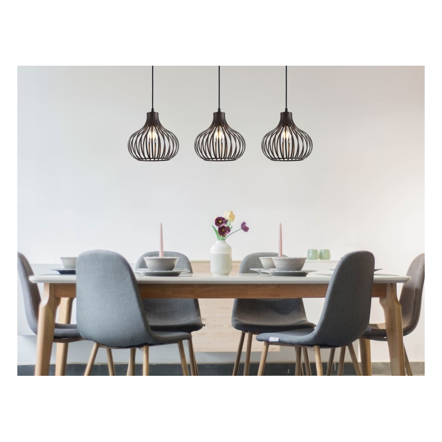 Globo - Candeeiro suspenso 3xE27/40W/230V