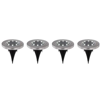 Globo - CONJUNTO 4x Luzes solares LED LED/0,1W/3V IP44