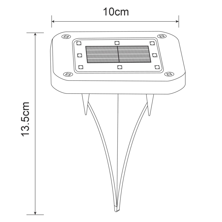 Globo - CONJUNTO 2x Luzes solares LED LED/0,8W/1,2V IP44 300 mAh