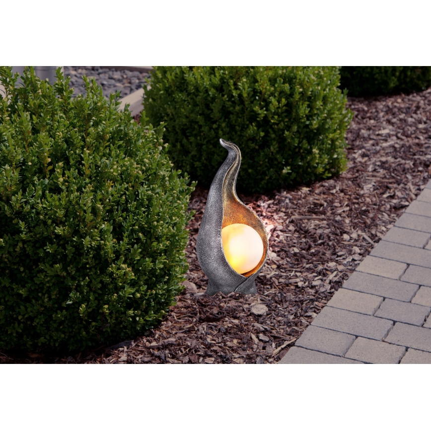Globo - Iluminação solar LED LED/2,16W/3V 3000K IP44 prateado