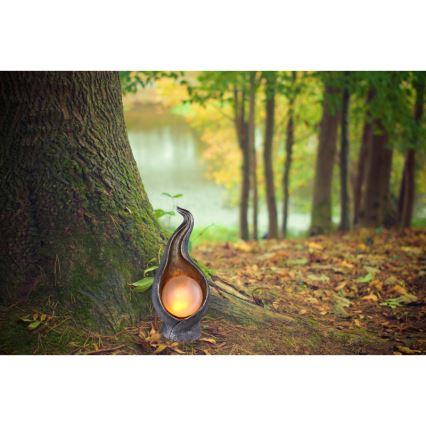 Globo - Iluminação solar LED LED/2,16W/3V 3000K IP44 prateado