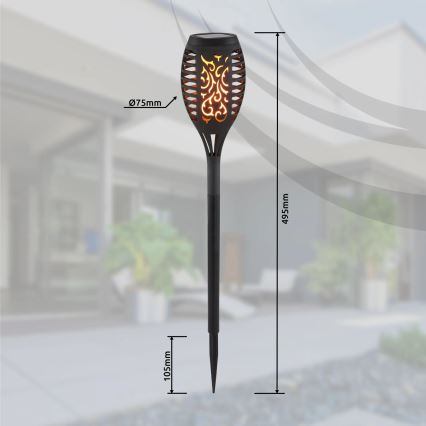 Globo - CONJUNTO 3x Candeeiros solares LED LED/0,1W/3V IP44