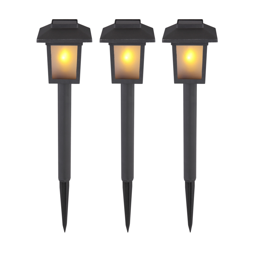 Globo - CONJUNTO 3x Candeeiro solar LED 3xLED/1,2V IP44