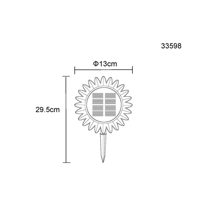 Globo - Iluminação solar LED LED/0,06W/3V slunečnice IP44