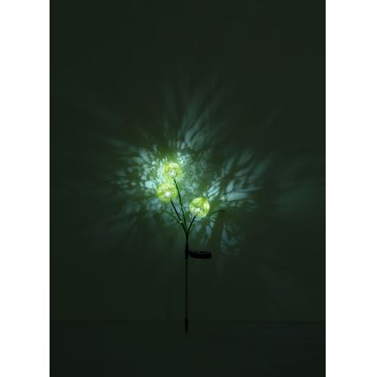 Globo  - Iluminação solar LED 3xLED/0,06W/3V 5000K IP44 200 mAh amarelo