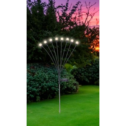 Globo - Iluminação solar LED 8xLED/0,06W/3,2V 3000K IP44