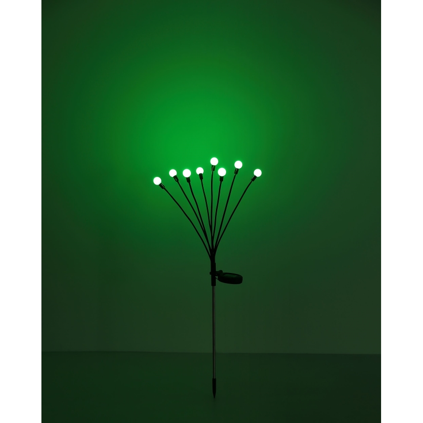 Globo - Iluminação solar LED RGB 8xLED/0,06W/3,2V IP44