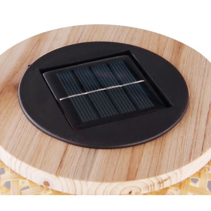 Globo - Iluminação solar LED LED/0,06W/3V bambu IP44