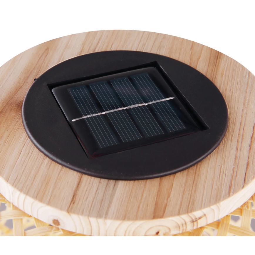 Globo - Iluminação solar LED LED/0,06W/3V bambu IP44