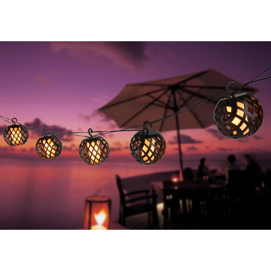 Globo - Corrente solar LED decorativa 98xLED/0,1W/3V 410 cm IP44