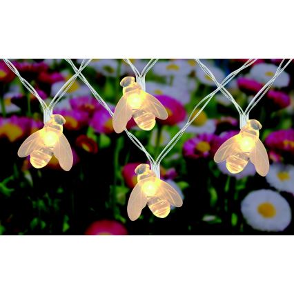 Globo - Corrente solar LED 20xLED/0,06W/3V IP44 300 mAh