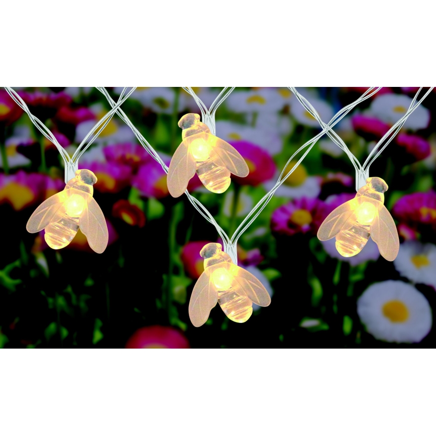 Globo - Corrente solar LED 20xLED/0,06W/3V IP44 300 mAh