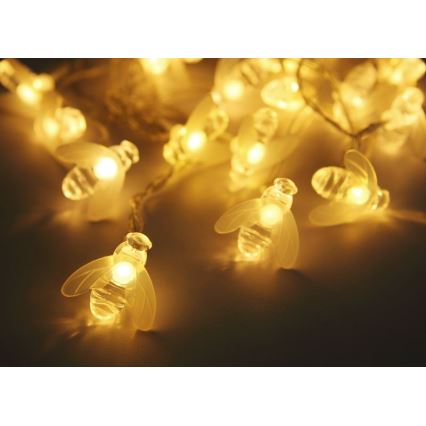 Globo - Corrente solar LED 20xLED/0,06W/3V IP44 300 mAh