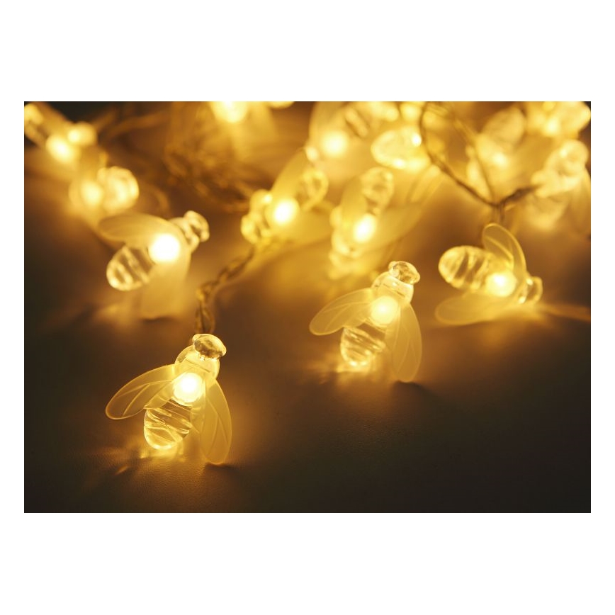 Globo - Corrente solar LED 20xLED/0,06W/3V IP44 300 mAh