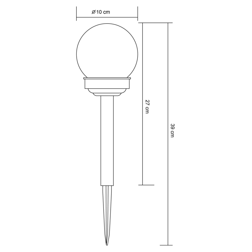 Globo 33699-12 - Candeeiro solar LED LED/1,2V IP44