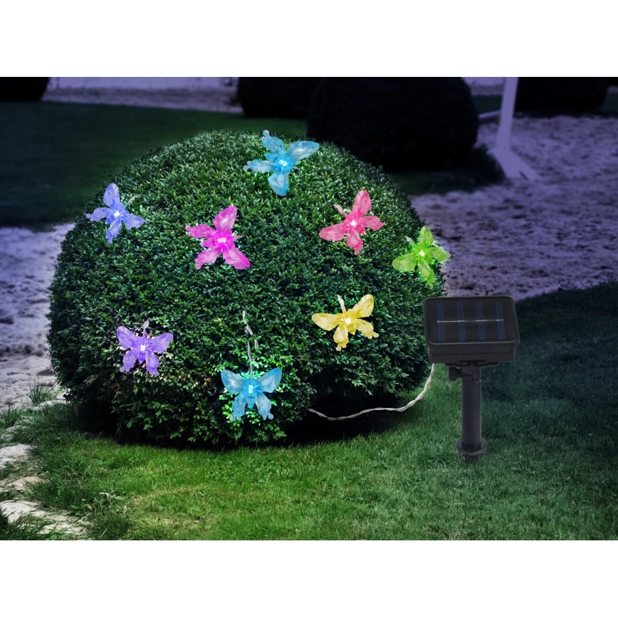 Globo - Corrente decorativa LED RGB 10xLED/0,06W/3,2V 470 cm IP44