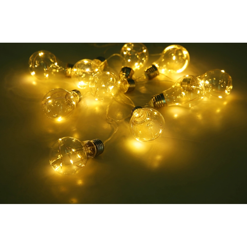Globo - Corrente solar LED 10xLED/0,06W/3,2V 380 cm IP44