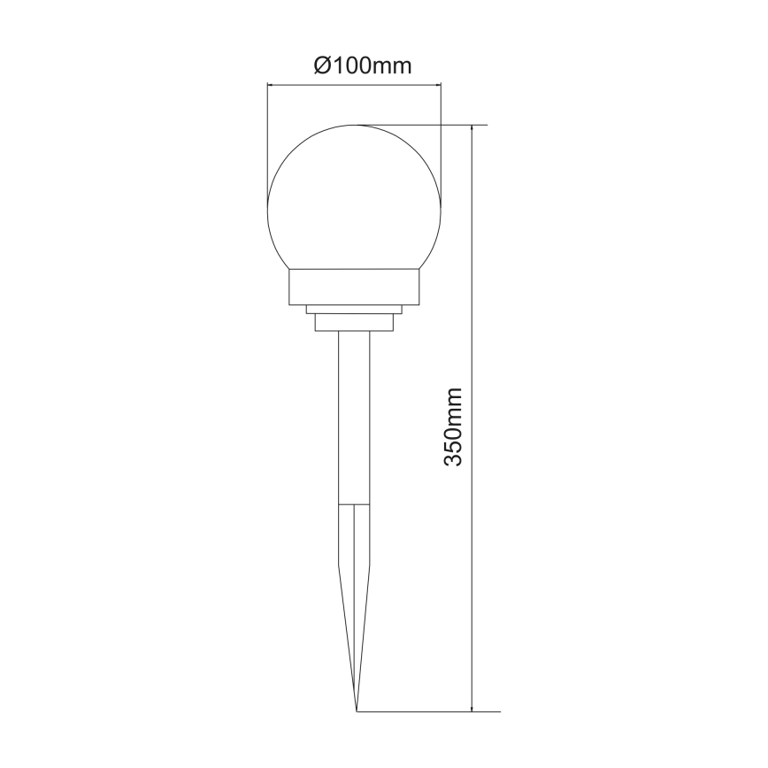 Globo - CONJUNTO 3x Iluminação solar LED LED/0,06W/3V 4000K diâmetro 10 cm IP44