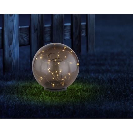 Globo - Iluminação solar LED 30xLED/0,06W/1,2V diâmetro 20 cm IP44