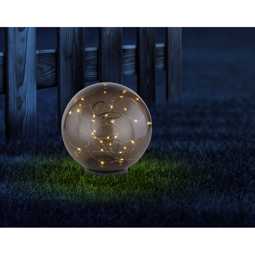 Globo - Iluminação solar LED 30xLED/0,06W/1,2V diâmetro 20 cm IP44