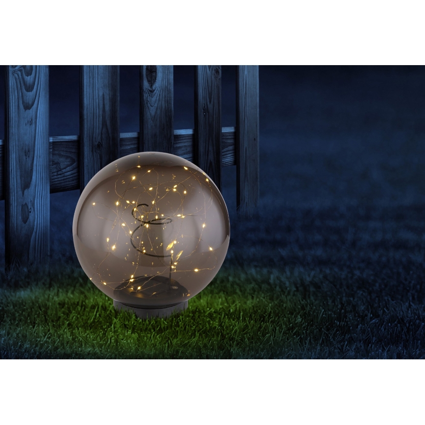 Globo - Iluminação solar 40xLED/0,06W/1,2V d. 25 cm IP44