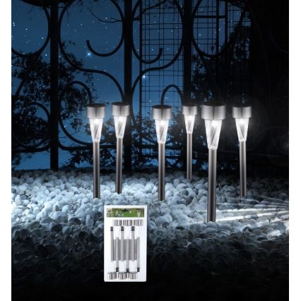 Globo - CONJUNTO 6x Candeeiro solar LED LED/1,2V IP44